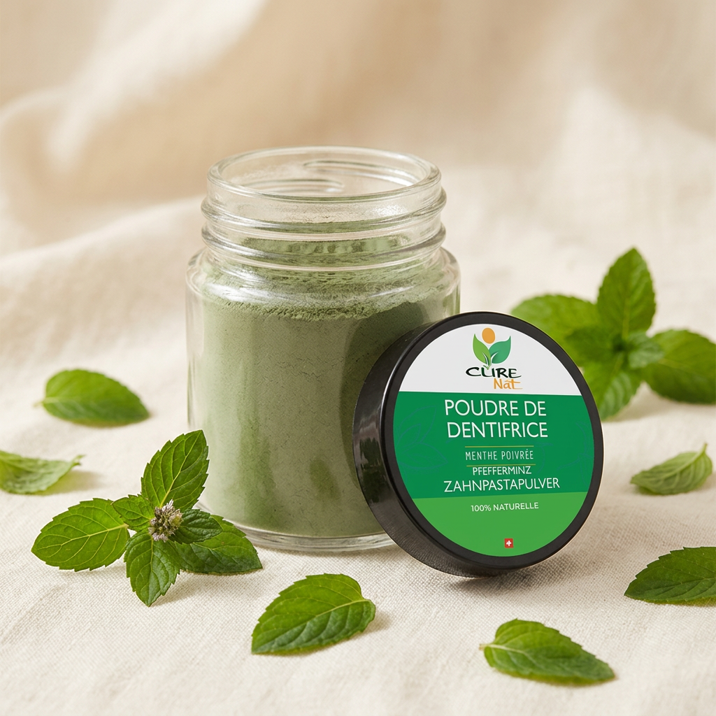 Poudre de Dentifrice à la Menthe Poivrée
